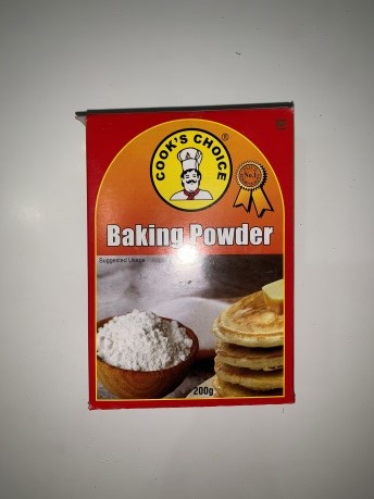 004 BAKING PRODUCTS 004-1302-04 COOK'S CHOICE BAKING POWDER 24 X 350 GR CTN 50.00