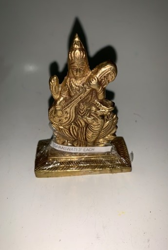 011 BRASS WARE 011-2051-04 BRASS SARASWATI 4 SOLID EACH $43.75