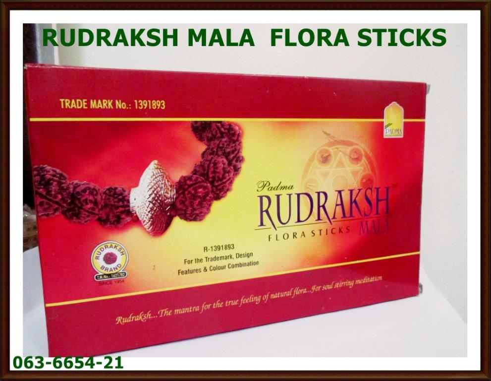 063 INCENSE STICK 063-6654-21 RUDRAKSH MALA FLORA AGARBATI DOZ $10.28