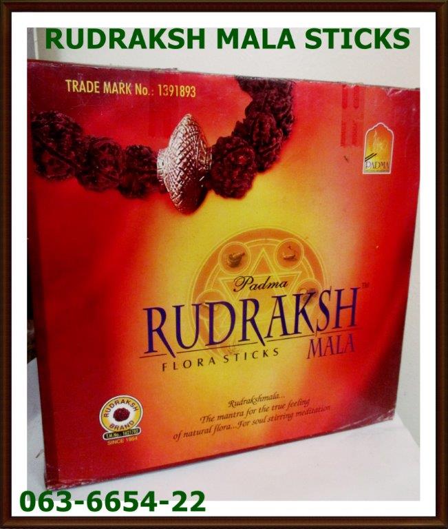 063 INCENSE STICK 063-6654-22 RUDRAKSH MALA FLORA BOX 16inch AGARBATI DOZ $30.82
