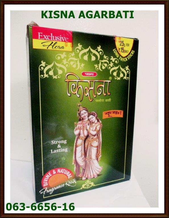 063 INCENSE STICK 063-6656-16 KISNA AGARBATI DOZ $10.28