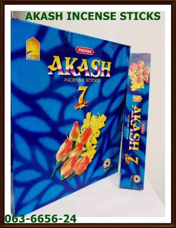 063 INCENSE STICK 063-6656-24 AKASH 7 IN 1 AGARBATI DOZ $13.46