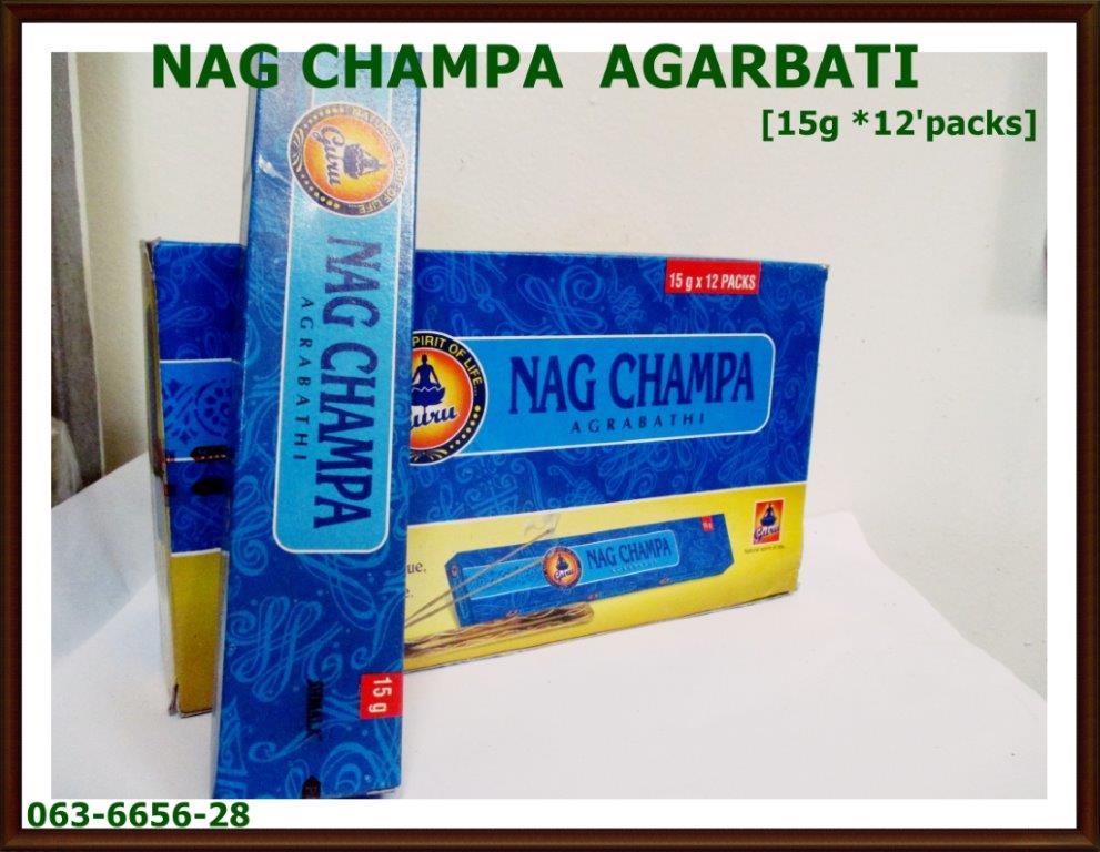 063 INCENSE STICK 063-6656-28 NAGCHAMPA BOX AGARBATI DOZ $24.95
