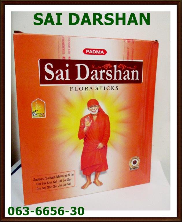 063 INCENSE STICK 063-6656-30 SAI DARSHAN ECO AGARBATI DOZ $40.60
