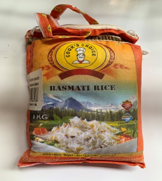 097 RICE 097-9914-07 COOKS CHOICE BASMATI RICE ORANGE PKT 4 X 5KG CTN $63.65 9421016884452