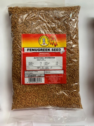 105 SPICES 105-1756-01 COOK'S CHOICE METHI SEEDS 50GR PKT $0.52 942101688028-7
